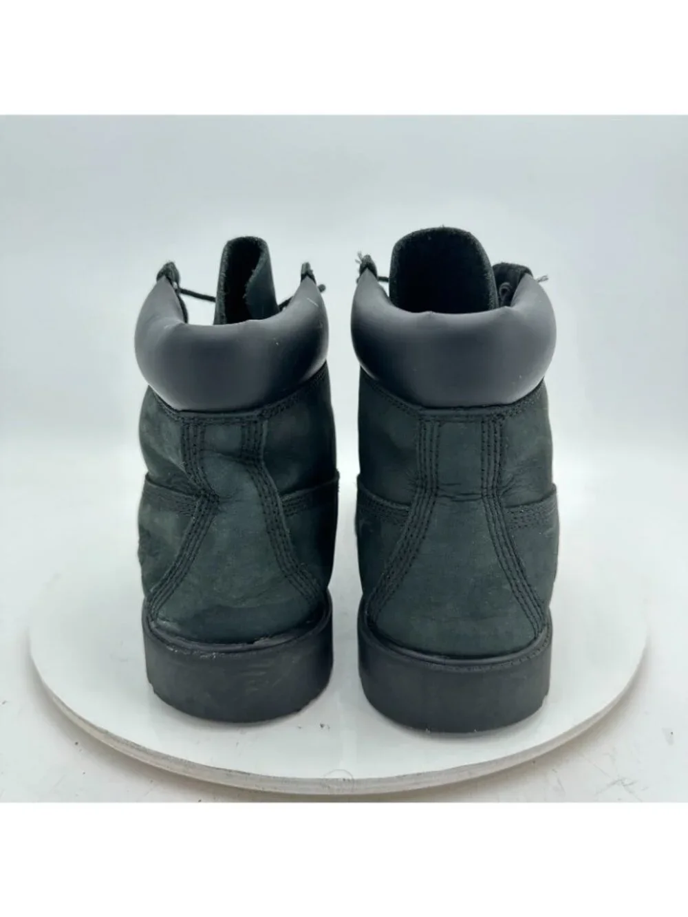Timberland Premium 6 Kids Men Size 7 12907 Black Nubuck Leather Waterproof Boot